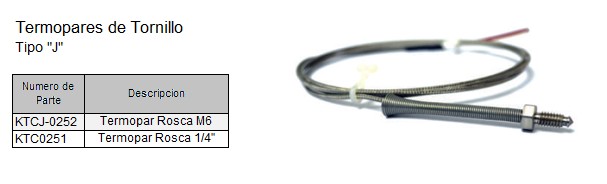 Termopar Tornillo